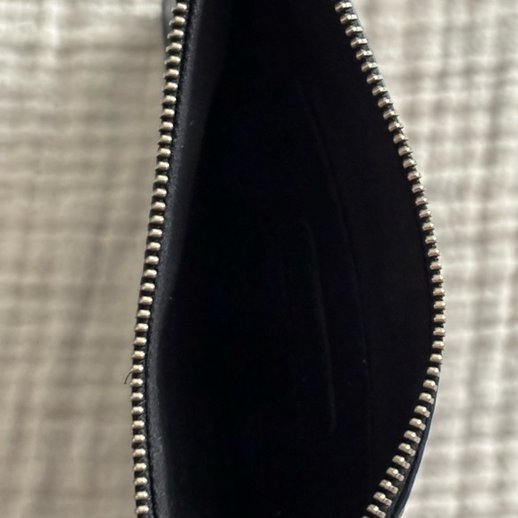 Punto Fibbia Blue Metallic Reptile Wristlet - Picture 3 of 3